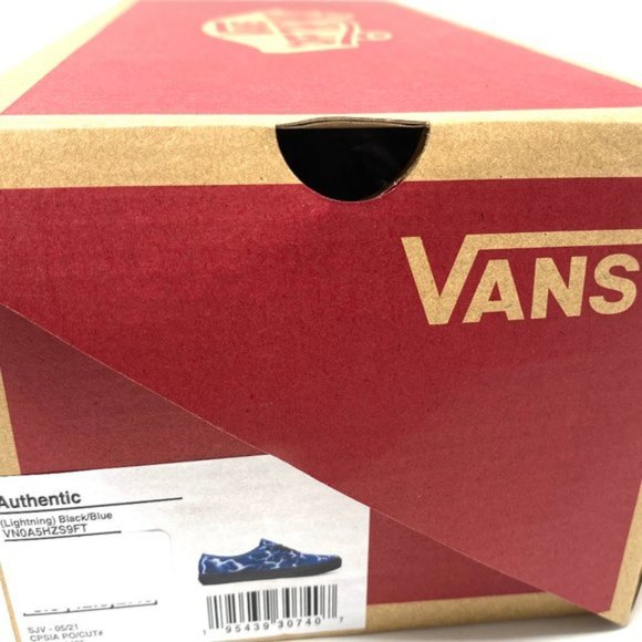 💖MEGA SALE💖VANS Women  VN0A5HZS9FT Authentic Lightning Blue Canvas Lase Up - Picture 2 of 10